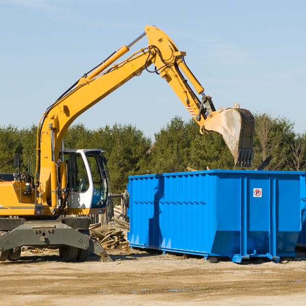 what size residential dumpster rentals are available in Macon County Tennessee